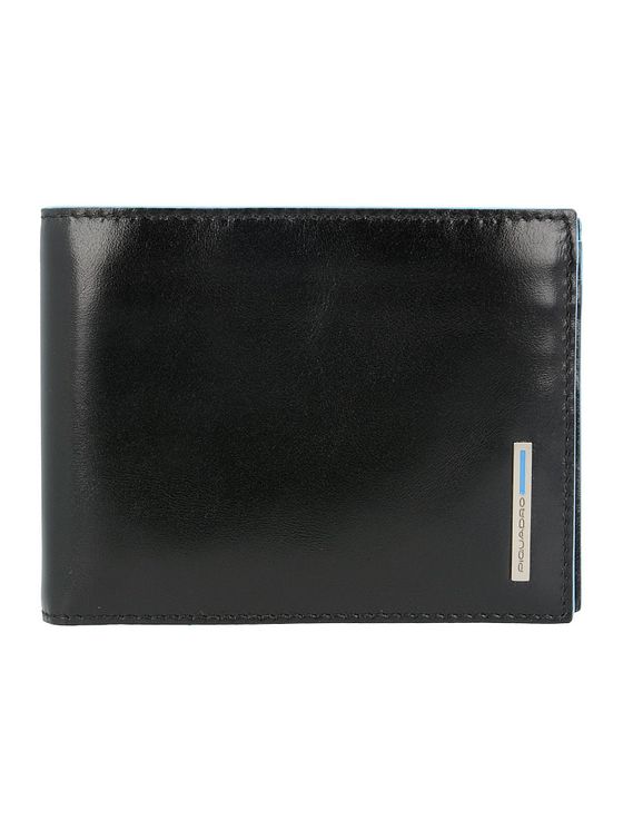 Piquadro Blå firkantet pung i læder 12,5 cm