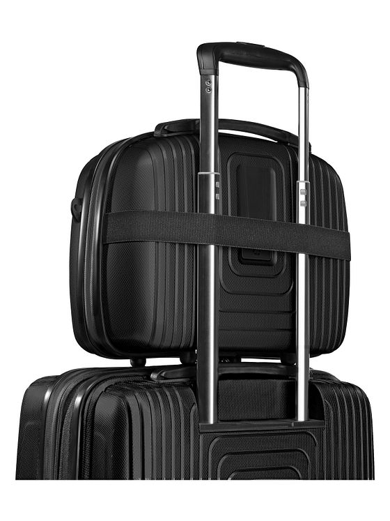 Redolz Essentials14 4-hjuls kuffertsæt Beautycase 4stk med udvidelsesfoldet laptoprum