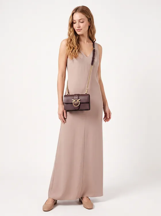 PINKO Love One Crossbody-väska Läder 21 cm PINKO Love One Crossbody-väska Läder 21 cm
