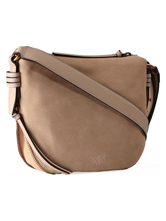 PINKO Zip Around Skuldertaske Læder 28 cm