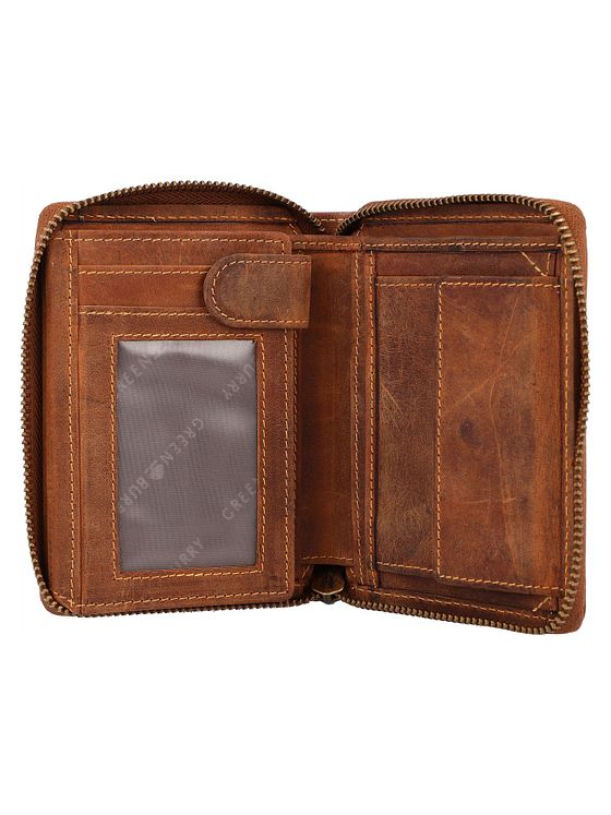 Greenburry Vintage pung med stjernetegn i læder 10 cm Greenburry Vintage pung med stjernetegn i læder 10 cm