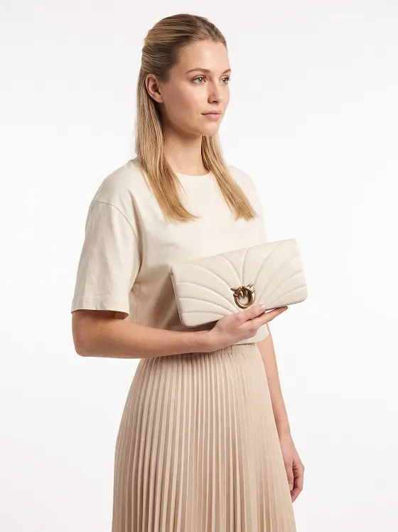 PINKO Love Horizontal Clutch Piel natural 27 cm PINKO Love Horizontal Clutch Piel natural 27 cm