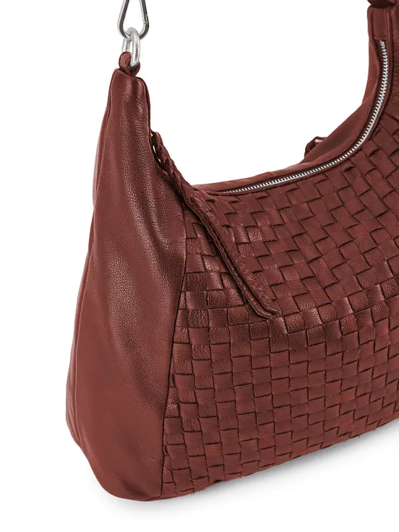 FredsBruder Calm Weave Bolsa de hombro Piel natural 38 cm FredsBruder Calm Weave Bolsa de hombro Piel natural 38 cm