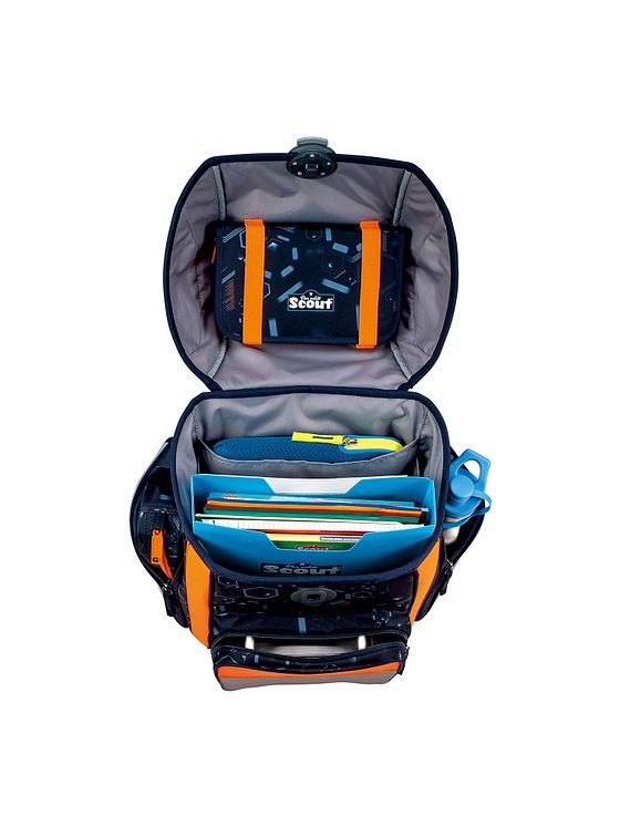 Scout Genius Skoleransel-sæt 4-delt