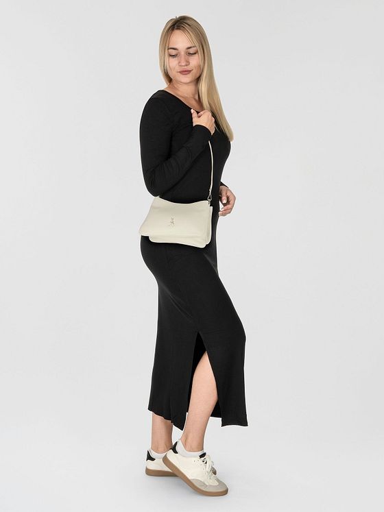 Patrizia Pepe Tris Skuldertaske Læder 28 cm