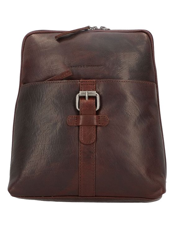 Spikes & Sparrow City-rygsæk i læder 27 cm