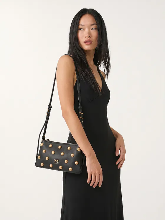 PINKO Love Mini Axelväska Läder 21 cm PINKO Love Mini Axelväska Läder 21 cm
