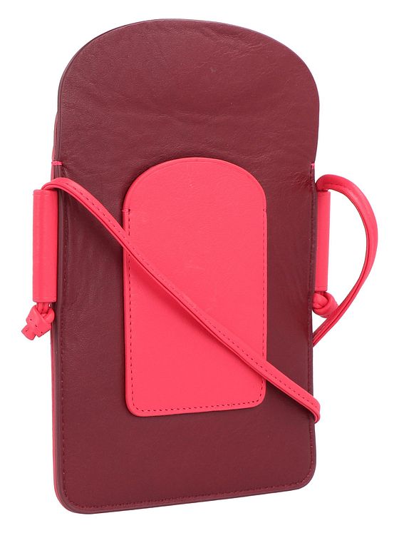 DuDu Farverigt Minorca-mobiltaske i læder 12 cm