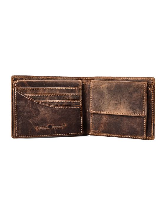 Greenburry Huntsman Pung RFID-beskyttelse Læder 12.5 cm