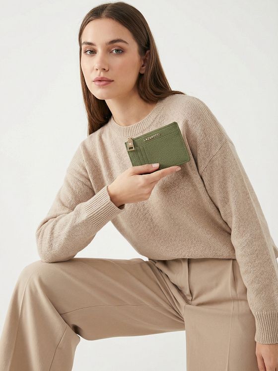 Lazarotti Bologna lædernøgleholder Kortholder i læder 11,5 cm med rum til luftmærker