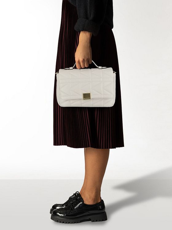 Karl Lagerfeld Kuilt Håndtaske Læder 27 cm