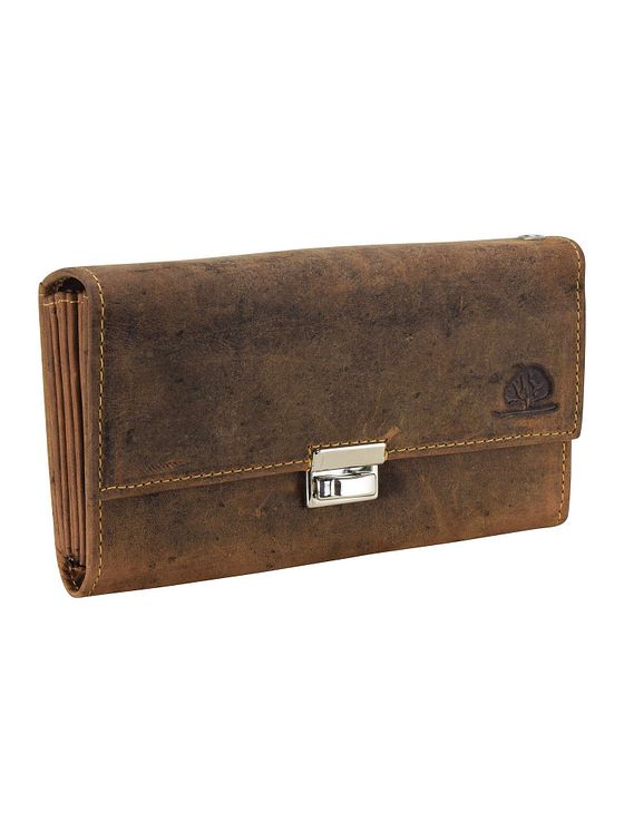 Greenburry Vintage tjenerpung i læder 18 cm