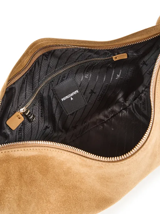 Patrizia Pepe Bolsa de hombro Piel natural 34 cm Patrizia Pepe Bolsa de hombro Piel natural 34 cm