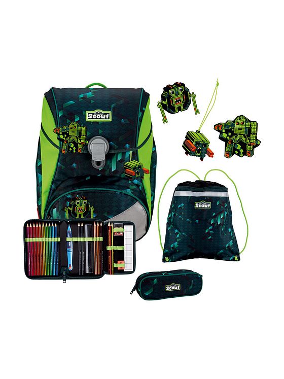 Scout Alpha Skoleransel-sæt 4-delt