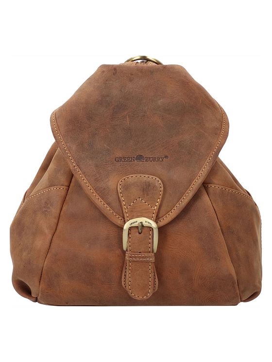 Greenburry Vintage City-rygsæk i læder 28 cm