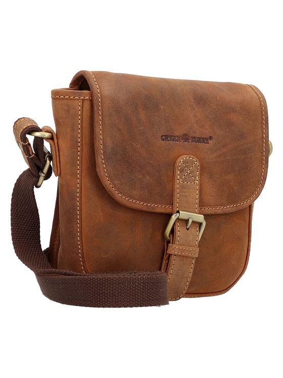Greenburry Vintage skuldertaske i læder 21 cm