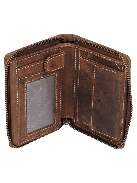 Greenburry Vintage pung med stjernetegn i læder 10 cm Greenburry Vintage pung med stjernetegn i læder 10 cm