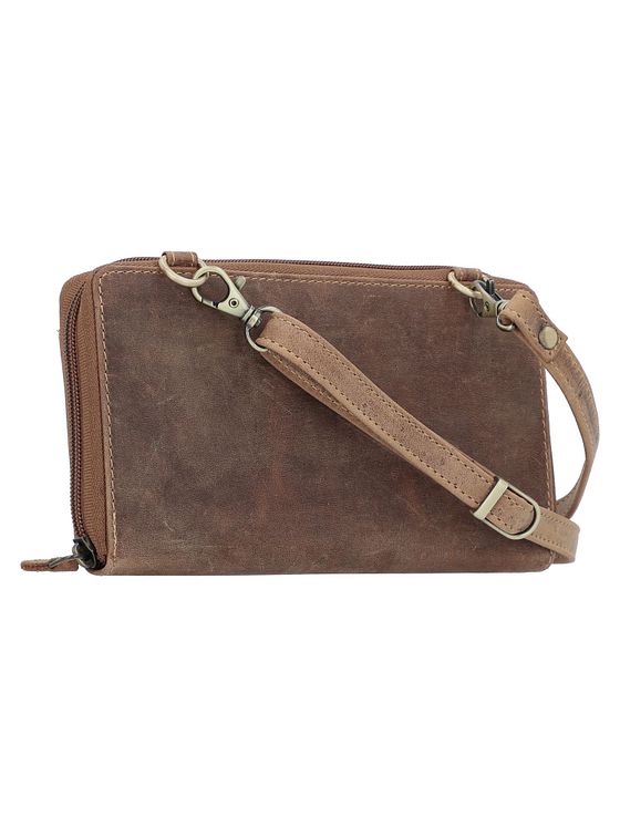 Greenburry Vintage Clutch pung RFID-beskyttelse Læder 21 cm