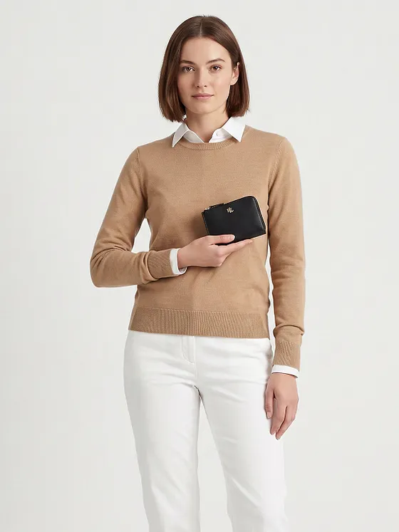 Lauren Ralph Lauren Cartera Piel natural 12 cm Lauren Ralph Lauren Cartera Piel natural 12 cm