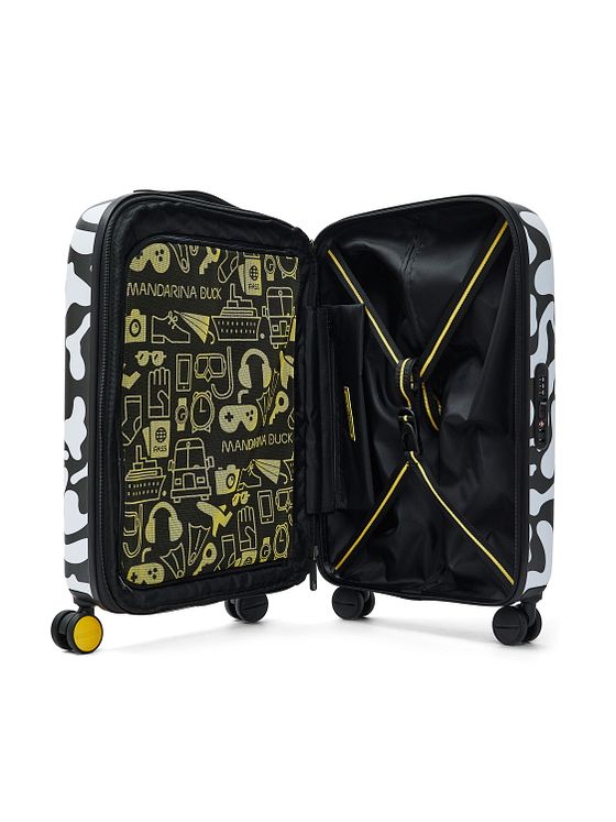 Mandarina Duck Logoduck + Moire 4 hjul Kabinetrolley 55 cm med strækfold