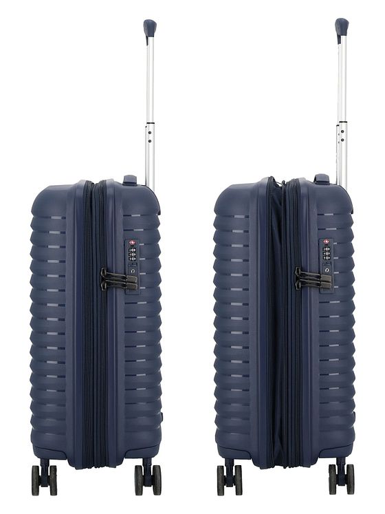 d & n Travel Line 4500 4 hjul Kabinetrolley S 55 cm med strækfold d & n Travel Line 4500 4 hjul Kabinetrolley S 55 cm med strækfold