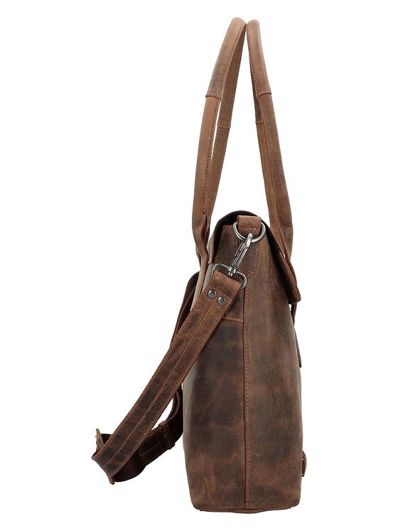 Plevier Retro Lamarr Skuldertaske Læder 45 cm Laptoprum