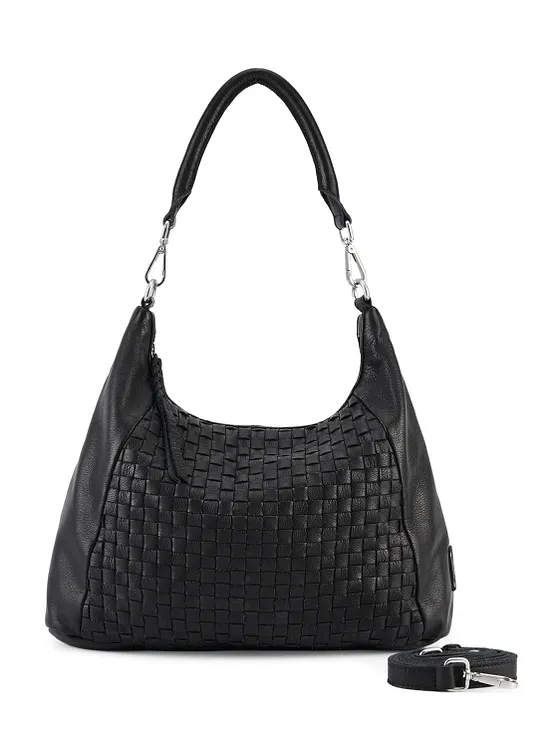 FredsBruder Calm Weave Bolsa de hombro Piel natural 38 cm