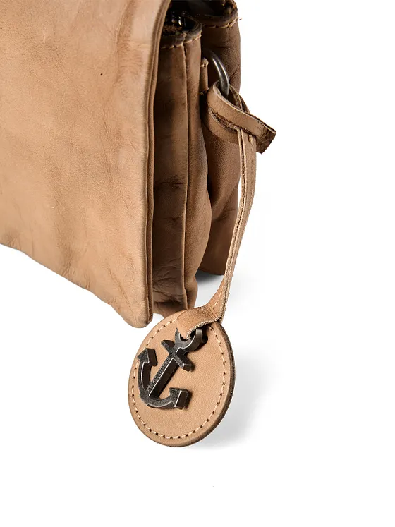 Harbour 2nd Anchor Love Bolsa de hombro Piel natural 22.5 cm