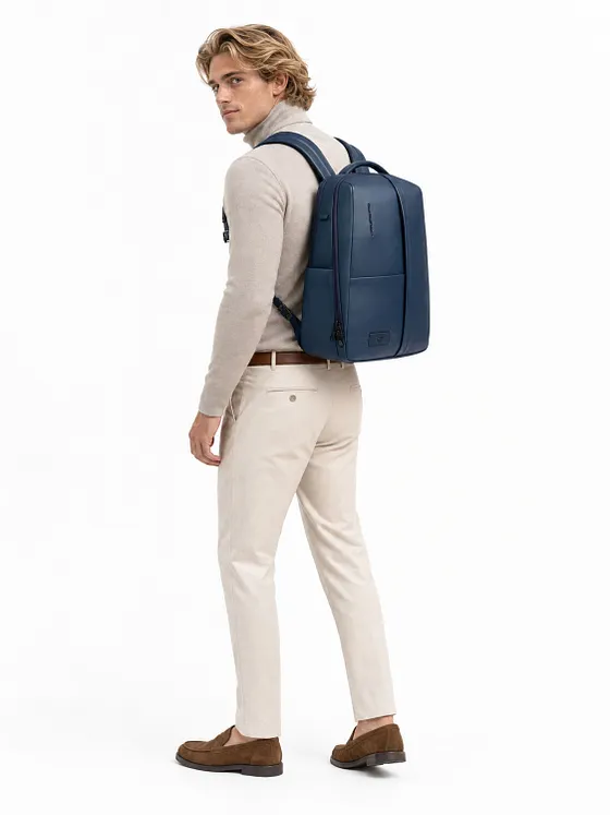 Piquadro Russell Mochila de negocios Bloqueo RFID Piel natural 42 cm Compartimento para el portátil Piquadro Russell Mochila de negocios Bloqueo RFID Piel natural 42 cm Compartimento para el portátil