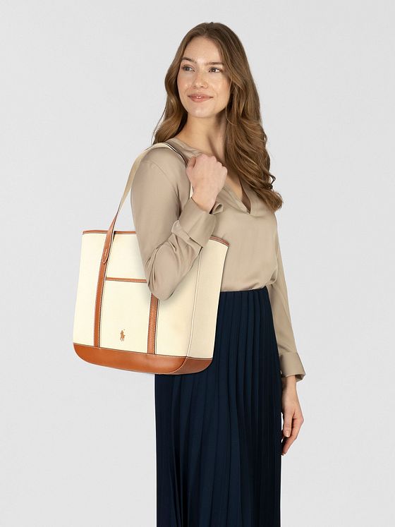 POLO RALPH LAUREN Canvas Shopper-taske 49.5 cm