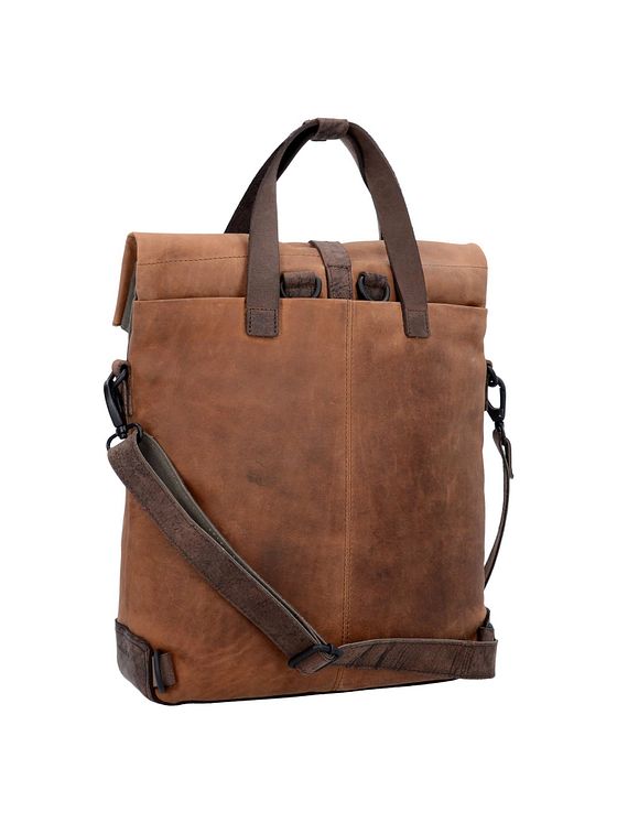 Harold's Twister aktovka s funkcí batohu kožená 34 cm přihrádka na notebook