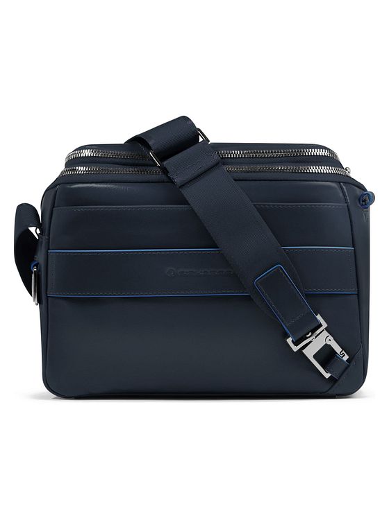 Piquadro Blue Square Skuldertaske Læder 27 cm