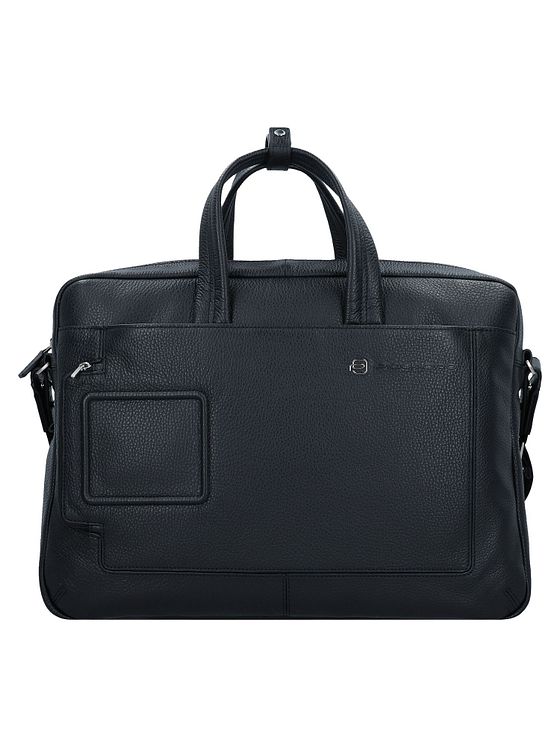 Piquadro Kuffert i læder med 44 cm rum til bærbar computer