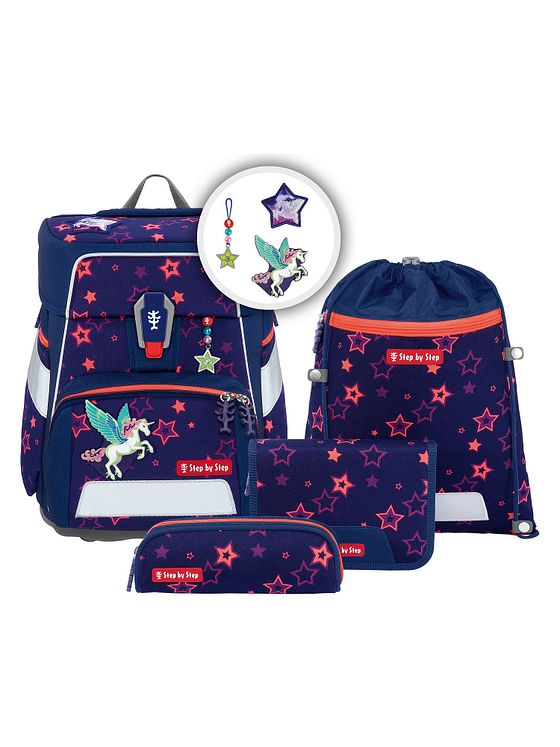 Step by Step Space Shine Skoleransel-sæt 5-delt Step by Step Space Shine Skoleransel-sæt 5-delt