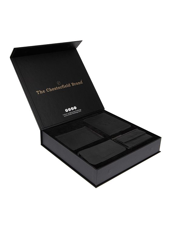 The Chesterfield Brand Pung gavesæt 4-delt læder 12 cm
