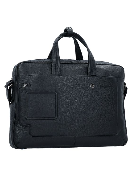 Piquadro Kuffert i læder med 44 cm rum til bærbar computer