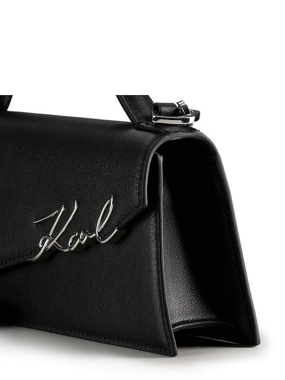 Karl Lagerfeld Signature Håndtaske Læder 24 cm
