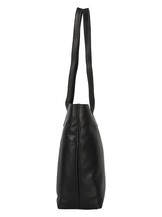 Greenburry Pure Black Shopper-taske Læder 35 cm Laptoprum Greenburry Pure Black Shopper-taske Læder 35 cm Laptoprum