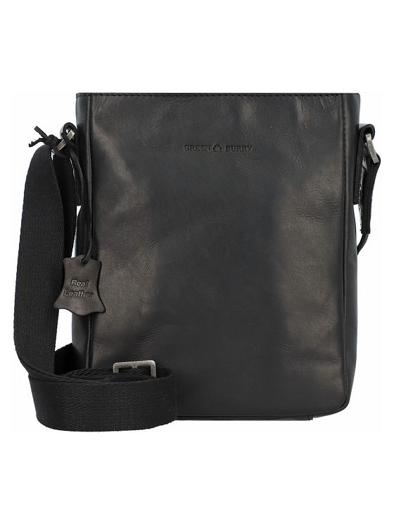 Greenburry Pure Black Skuldertaske Læder 17 cm Greenburry Pure Black Skuldertaske Læder 17 cm