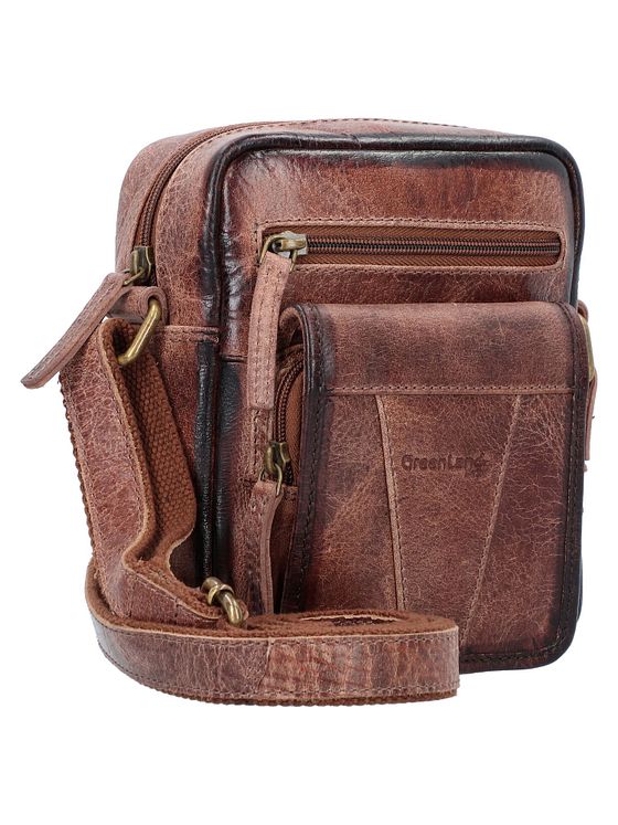 Greenland Nature Mascu & Line Skuldertaske Læder 20 cm Greenland Nature Mascu & Line Skuldertaske Læder 20 cm