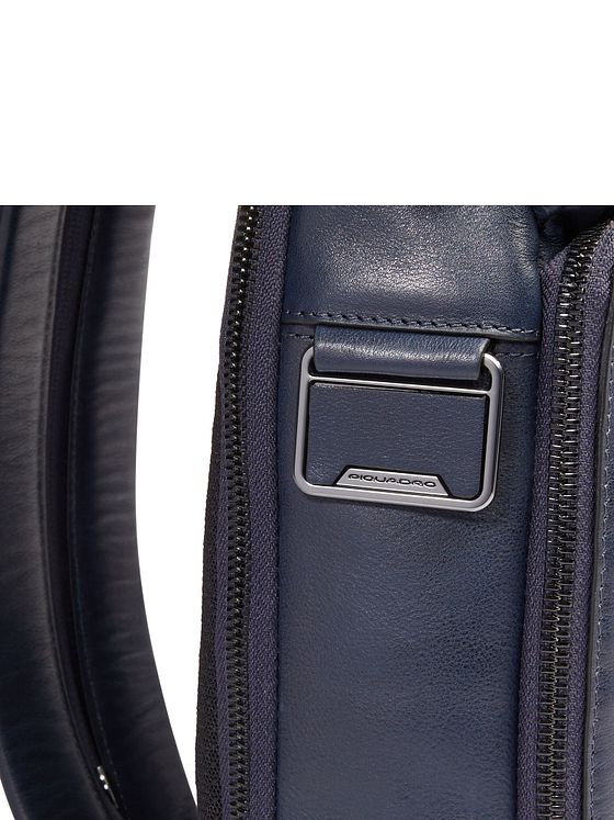 Piquadro Monospalla skuldertaske i læder 31 cm