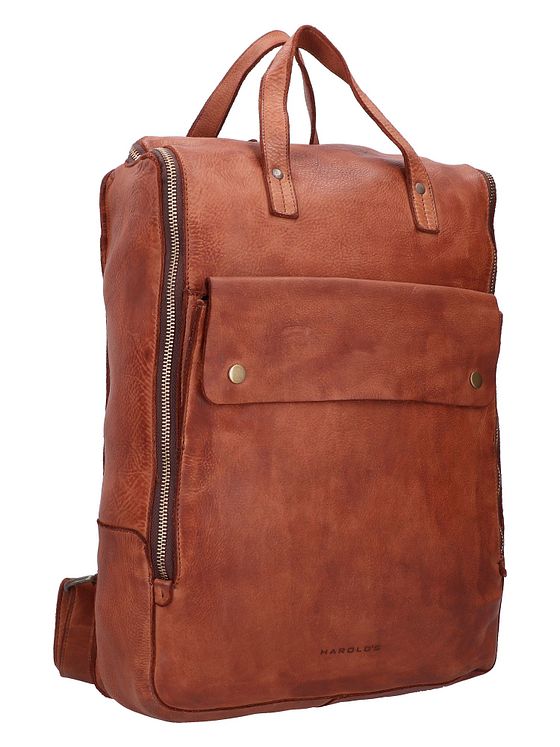 Harold's Submarine-rygsæk i læder med 37 cm rum til bærbar computer