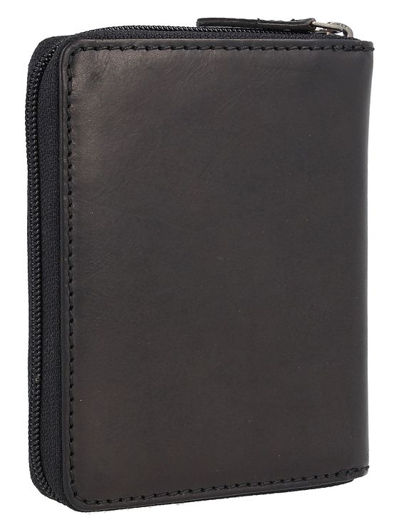 Greenburry Pure Black Pung RFID-beskyttelse Læder 10.5 cm