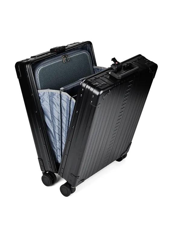 Aleon Business-kabinväska med 4-hjulig konstruktion i Aluminium, 55 cm