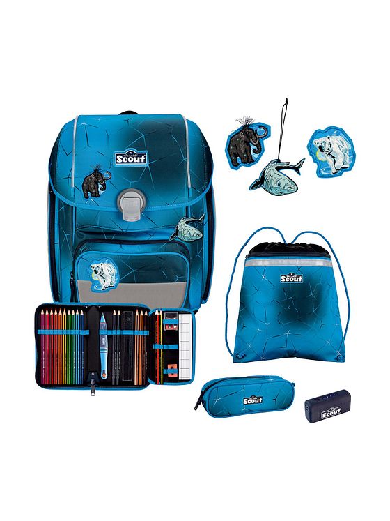 Scout Genius Exklusiv Safety Light Skoleransel-sæt