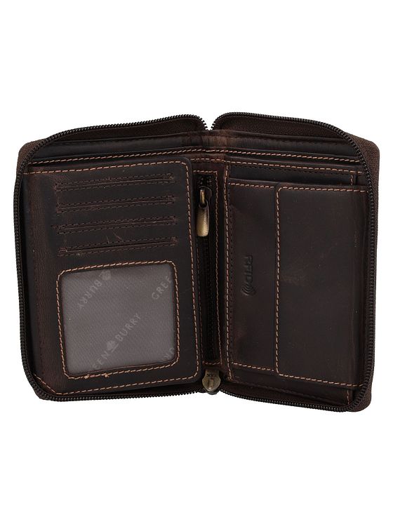 Greenburry Tornado Pung RFID-beskyttelse Læder 10 cm