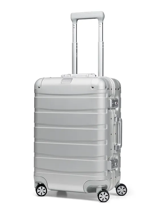 Redolz Pro Aluminium 4-hjulig kabinväska S Aluminium 55 cm