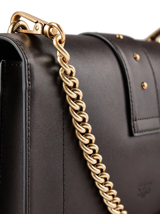PINKO Love One Crossbody-laukku Nahka 27 cm