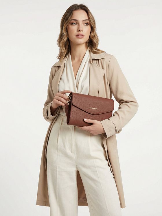 Lazarotti Bologna Leather Clutch skuldertaske i læder 23 cm