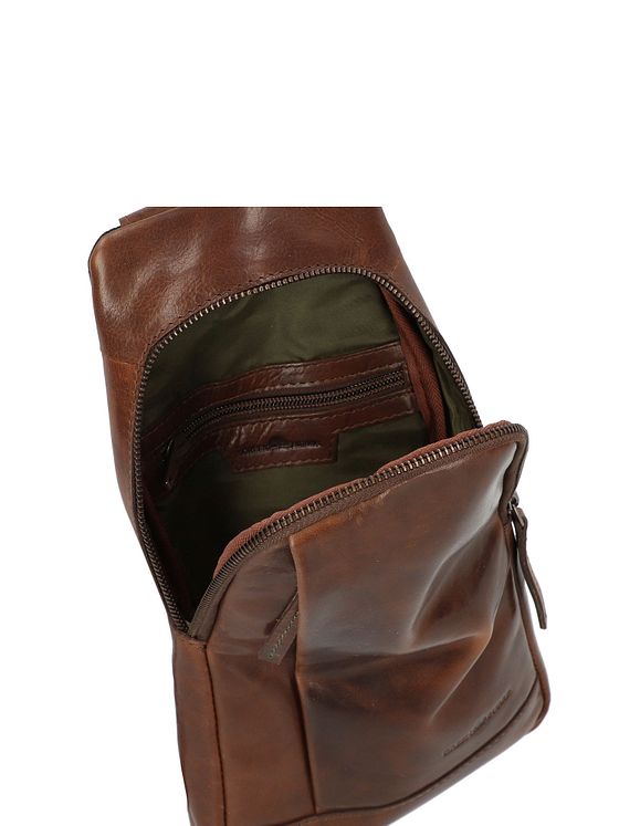 Greenburry Newport skuldertaske i læder 33 cm